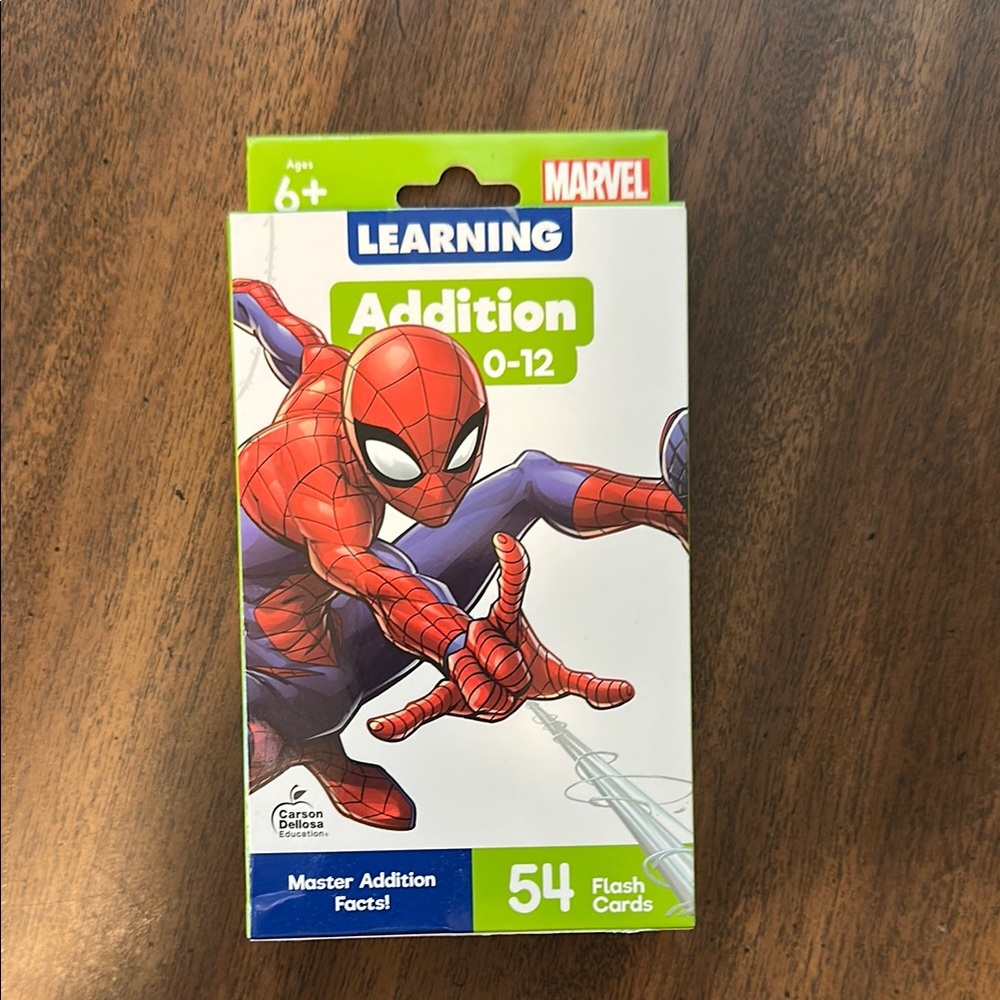 Marvel Spider-Man Addition Flash Cards